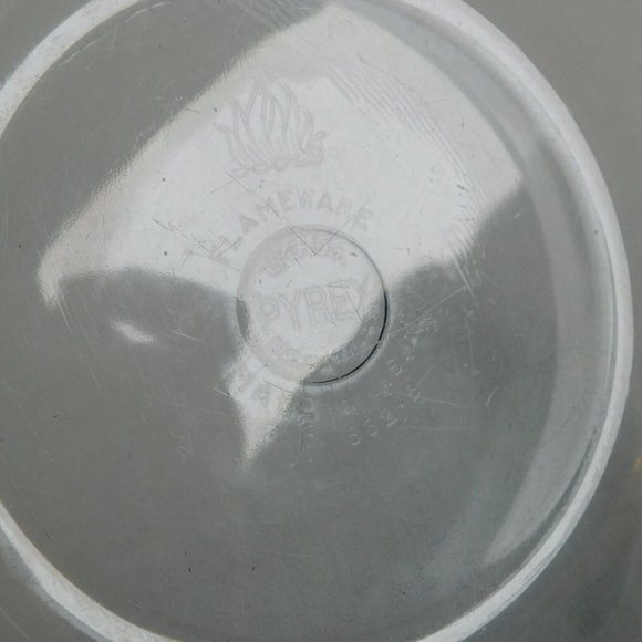 Pyrex Flameware Light Blue Glass Open Saucepan 1 Quart F-F 832-B NO HANDLE FLAW - Picture 8 of 8